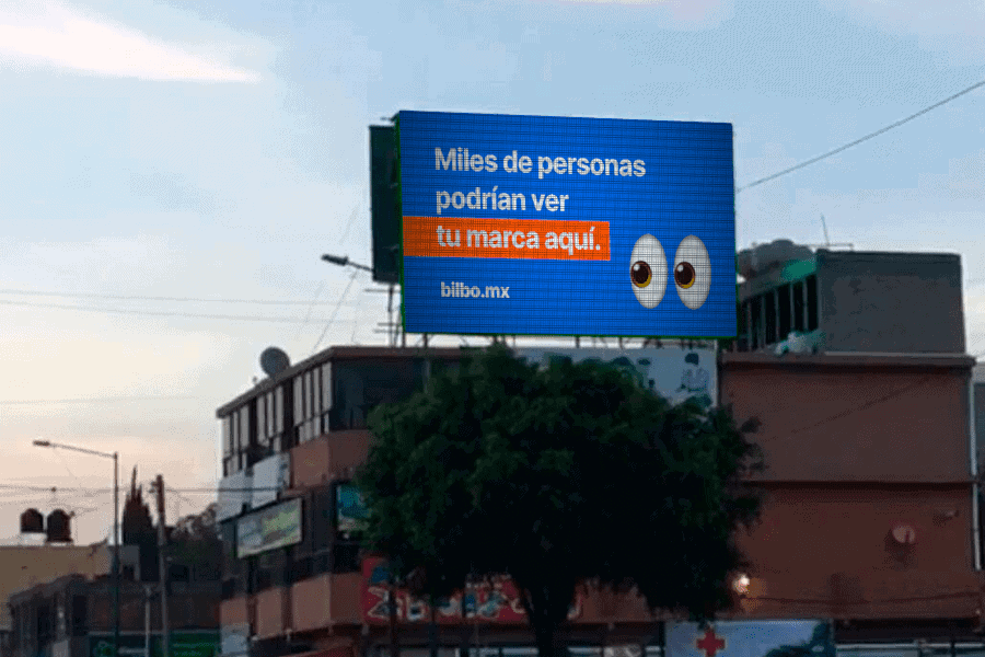 Imagen de pantalla publicitaria en ecatepec México